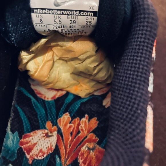 RARE Nike Pegasus 32 Photosynthesis Obsidian Teal Floral women's 8 US 39 EUR - Picture 6 of 8